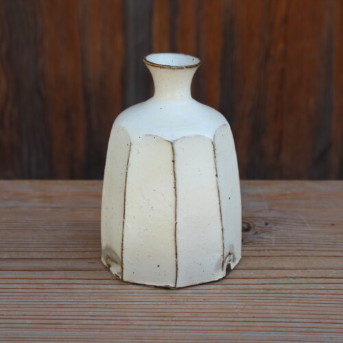 粉引面取花入Ｂ