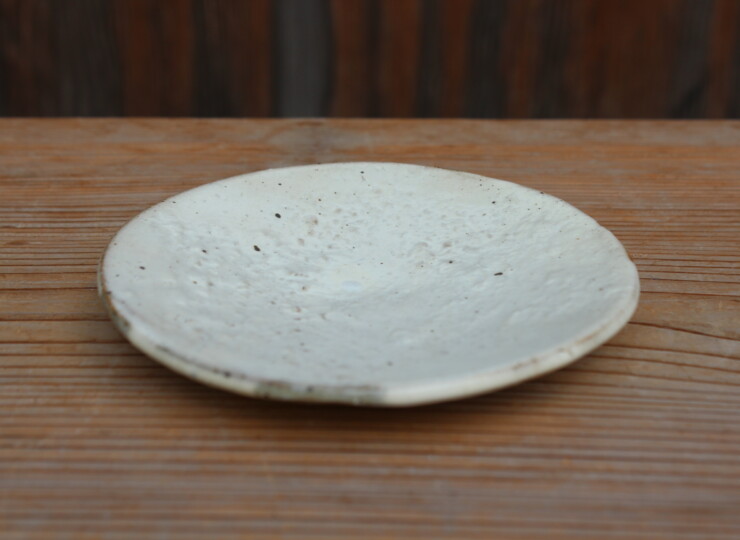 粉引石目小皿Ｈ