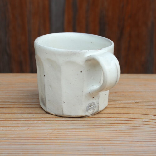 粉引面取マグカップＤ