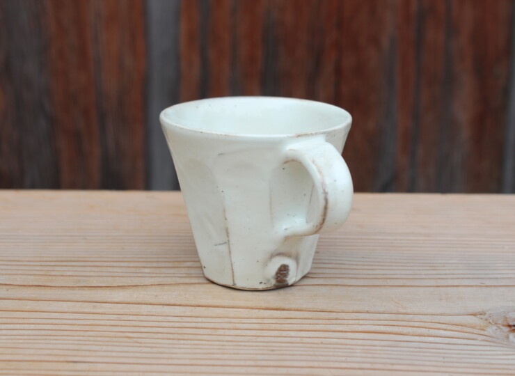 粉引面取マグカップＧ