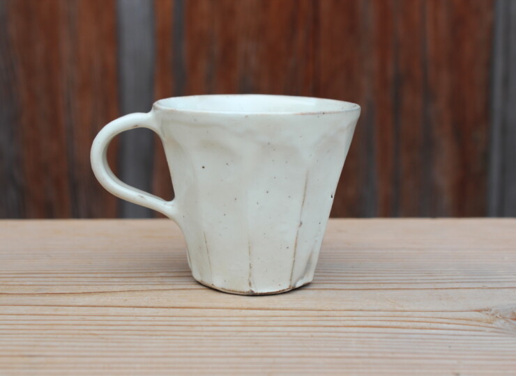 粉引面取マグカップＧ