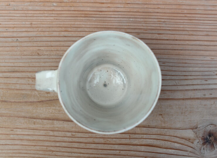 粉引面取カップＬ