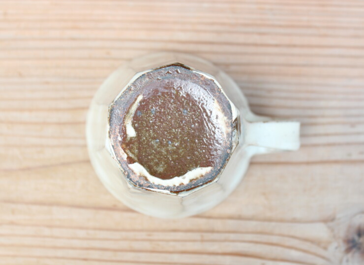 粉引面取カップＬ