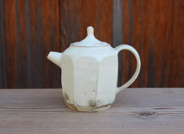 粉引面取ポットD