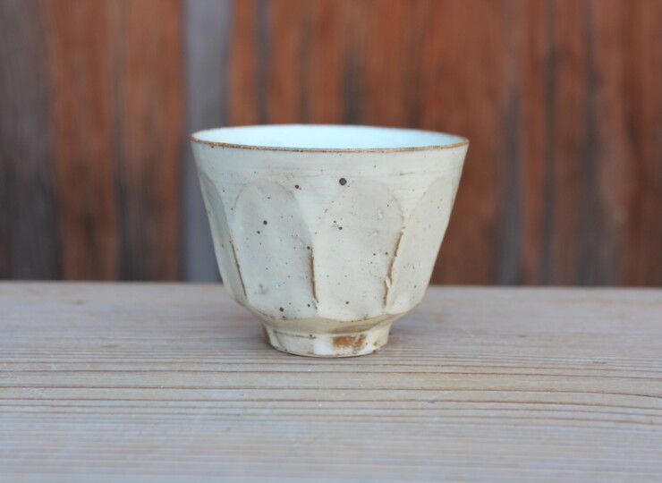 粉引面取湯呑Ｏ