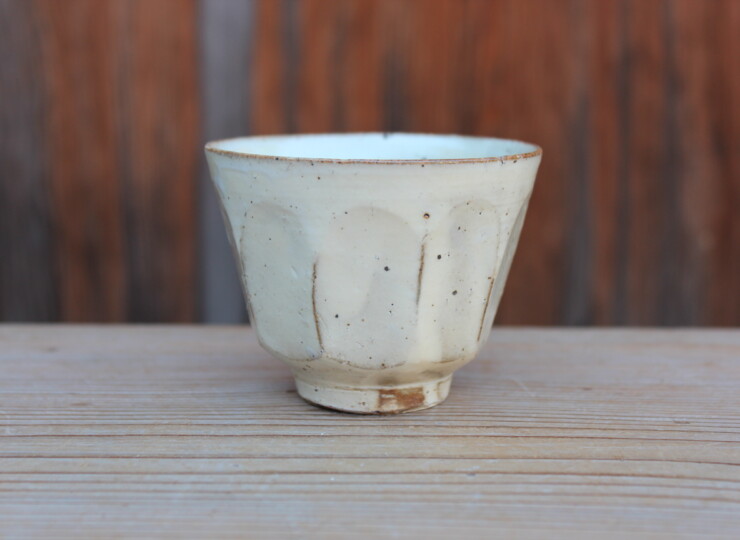 粉引面取湯呑Ｏ