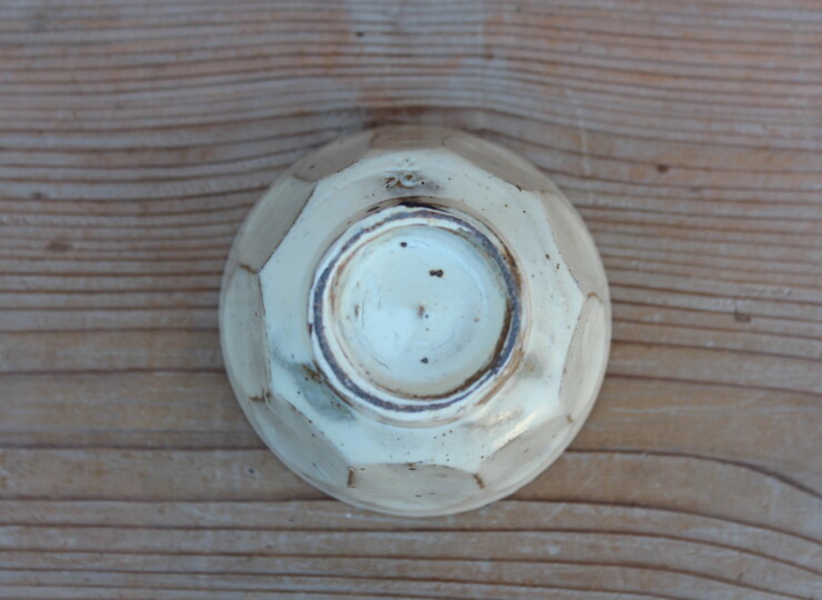 粉引面取湯呑Ｏ