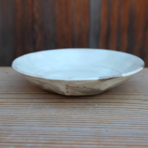 粉引面取平鉢Ｏ