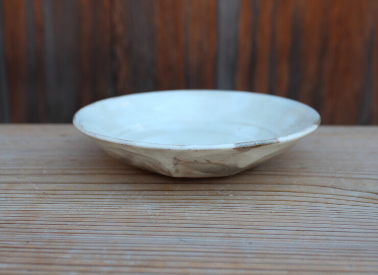 粉引面取平鉢Ｏ