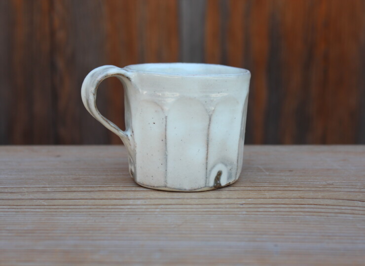 粉引面取マグカップＧ