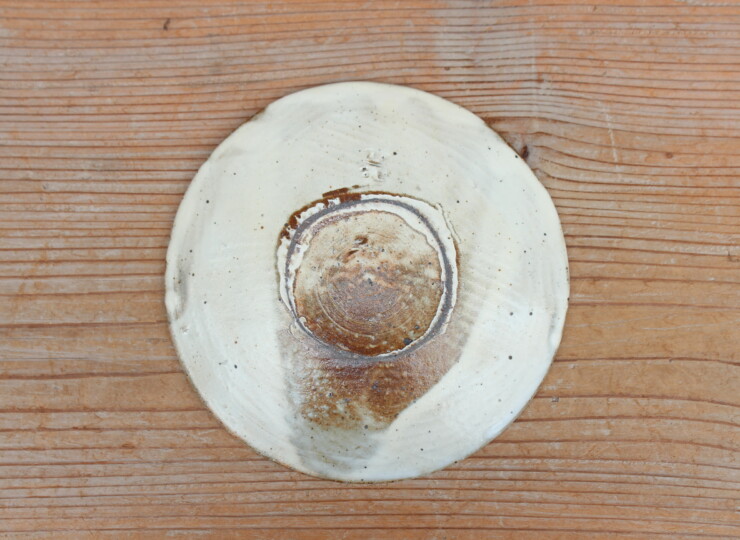 粉引石目小皿Ｕ