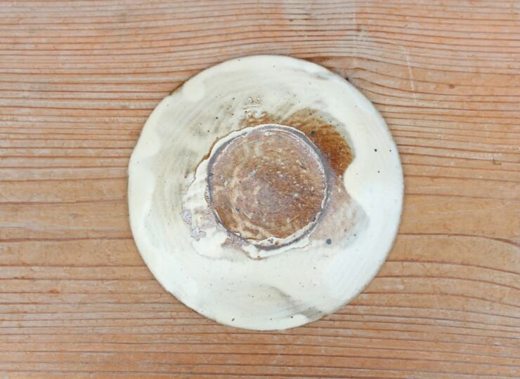 粉引石目小皿Ｖ