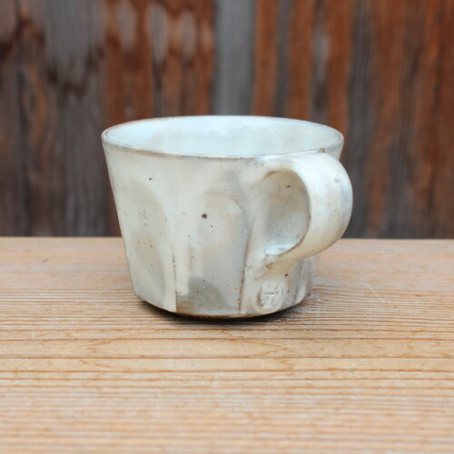 粉引面取マグカップＪ