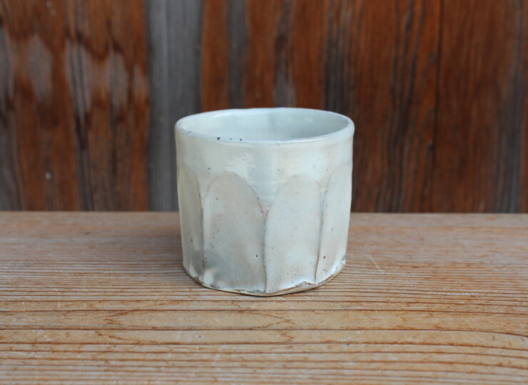 粉引面取湯呑Ｉ