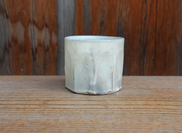 粉引面取湯呑Ｉ