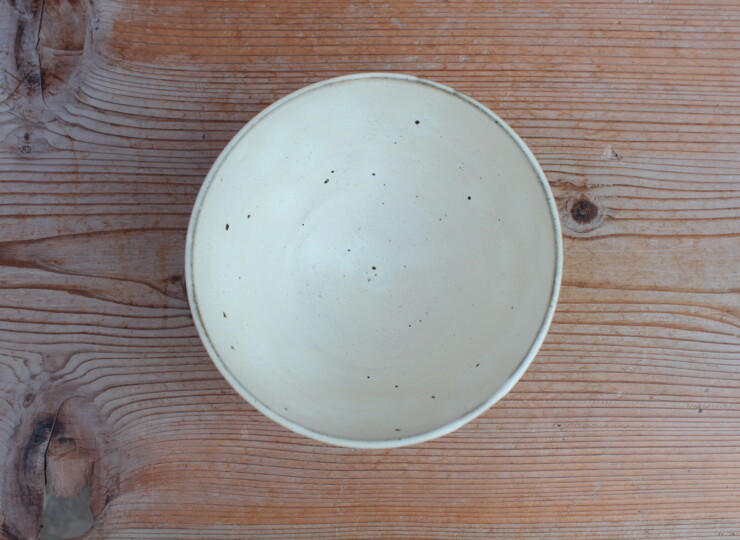 花岡隆｜碗｜粉引面取碗K | 花岡 隆［花窯］ 公式サイト