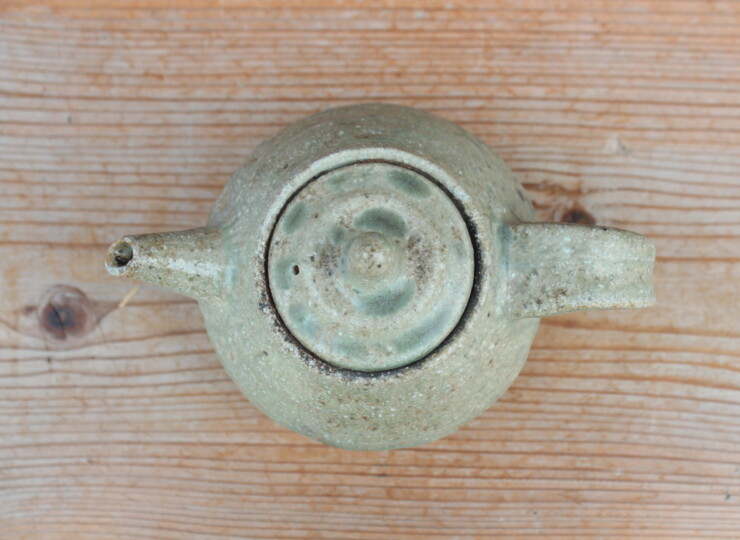 灰釉面取ポットＨ