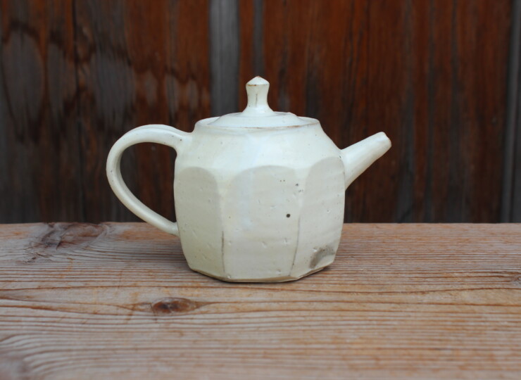 粉引面取ポットC