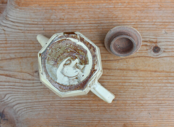 粉引面取ポットC