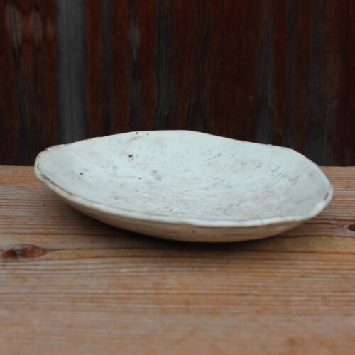 刷毛目石目楕円皿Ｃ