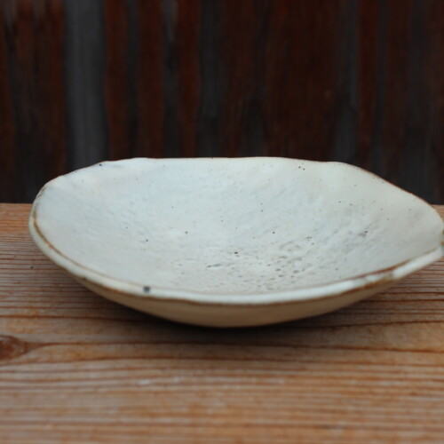 刷毛目石目楕円皿Ｄ