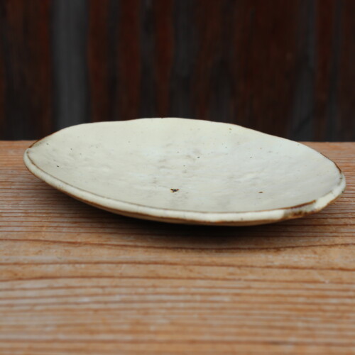 粉引石目楕円小皿Ｃ