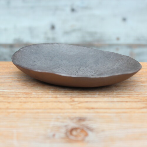 炭化石目楕円小皿Ｋ