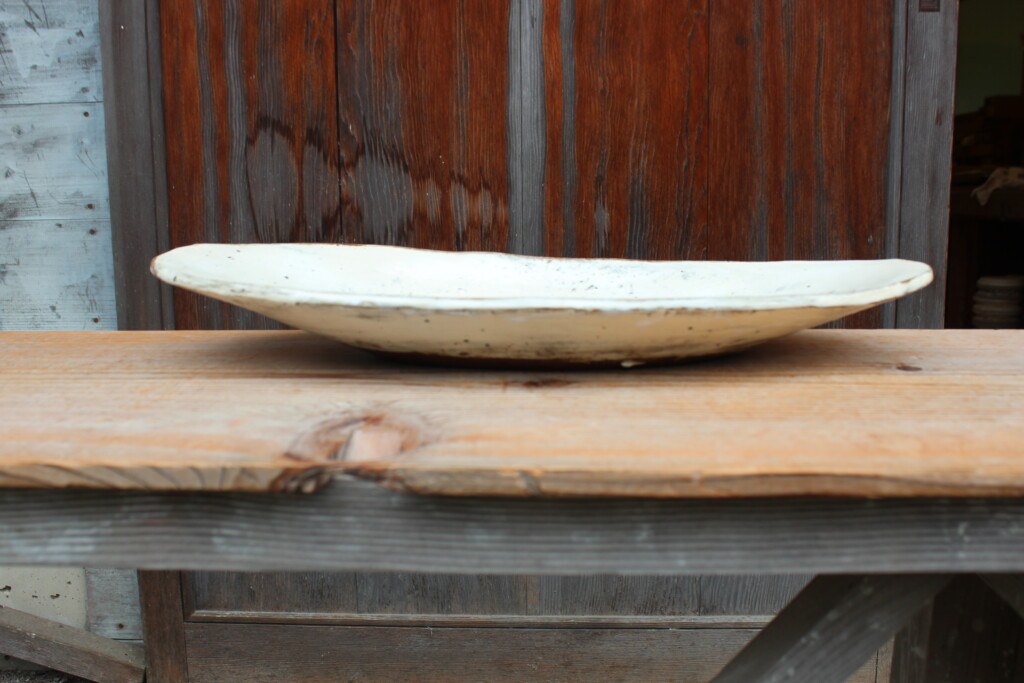 刷毛目石目楕円大皿Ｅ