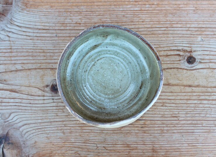 花岡隆｜台皿｜粉引台皿A | 花岡 隆［花窯］