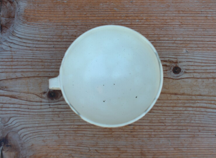 粉引面取スープカップＧ