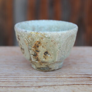 灰釉面取ぐい吞みＪ