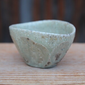 灰釉面取小鉢Ｅ