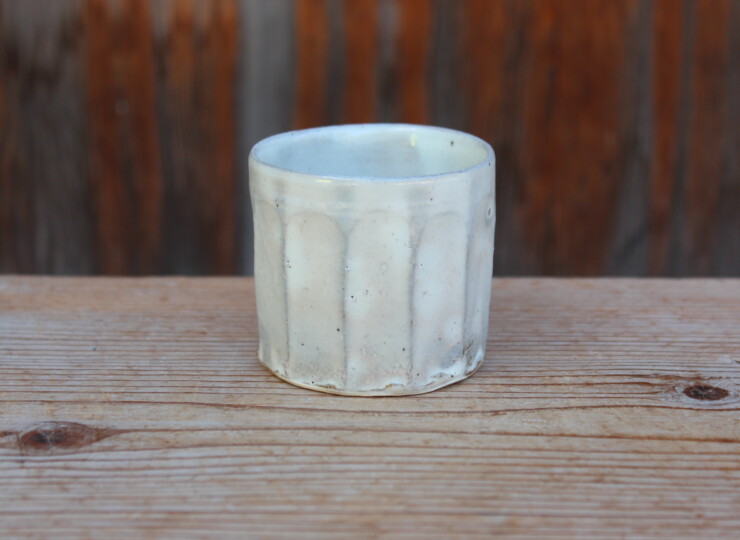 粉引面取湯呑Ｃ