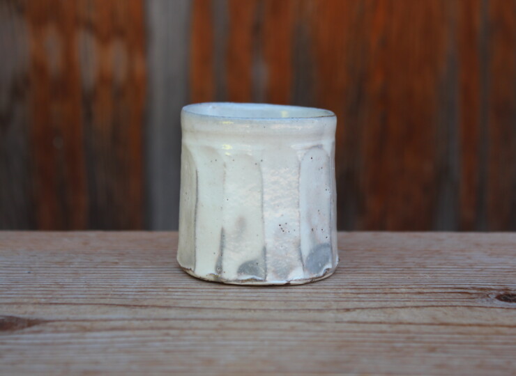 粉引面取湯呑Ｌ