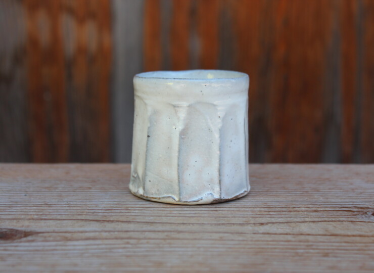 粉引面取湯呑Ｌ