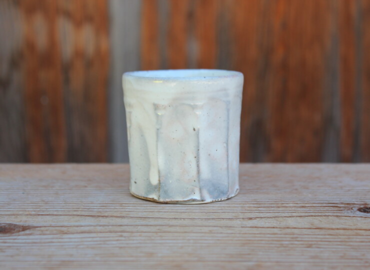 粉引面取湯呑Ｍ