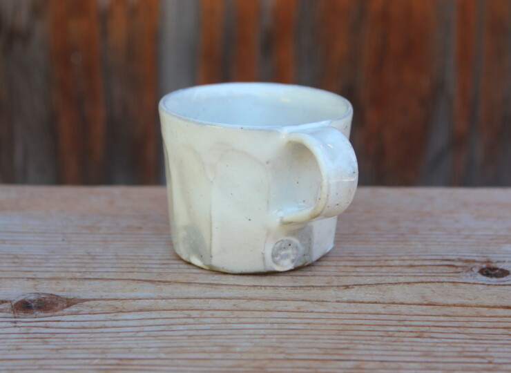 粉引面取マグカップＣ