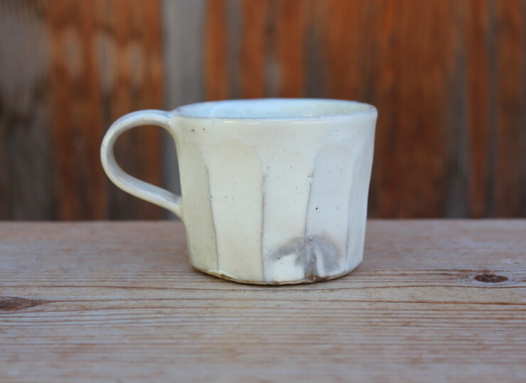 粉引面取マグカップＣ