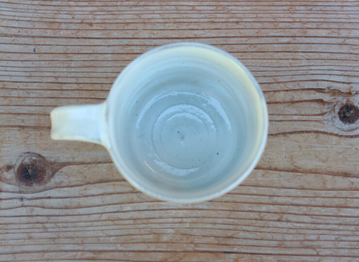 粉引面取マグカップＣ