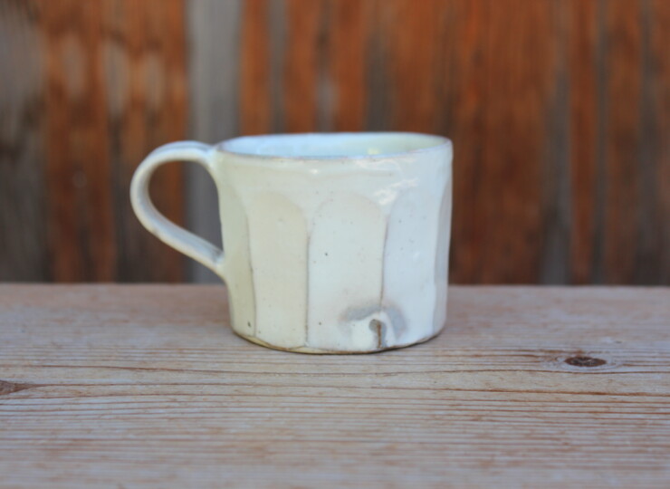 粉引面取マグカップＥ