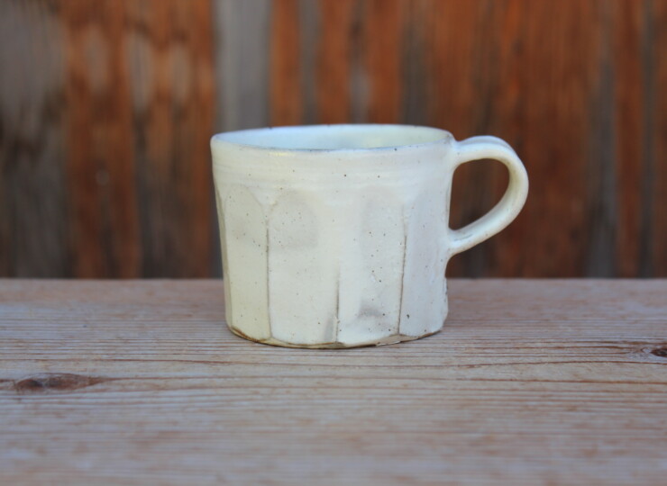 粉引面取マグカップＭ