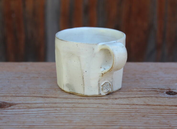 粉引面取マグカップL