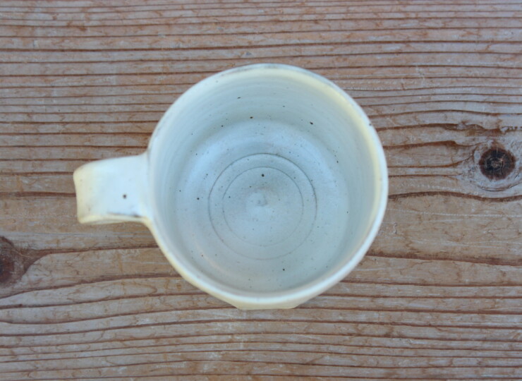 粉引面取マグカップL