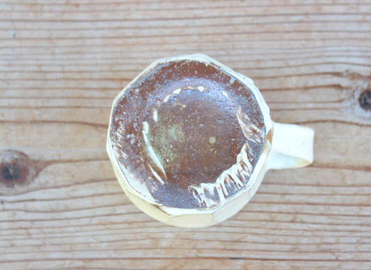 粉引面取マグカップL