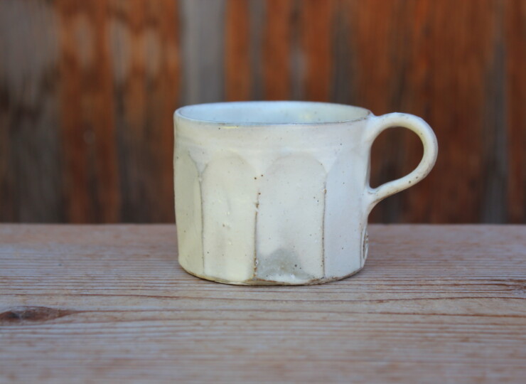 粉引面取マグカップO