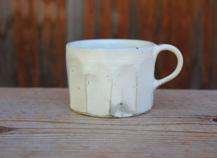 粉引面取マグカップS