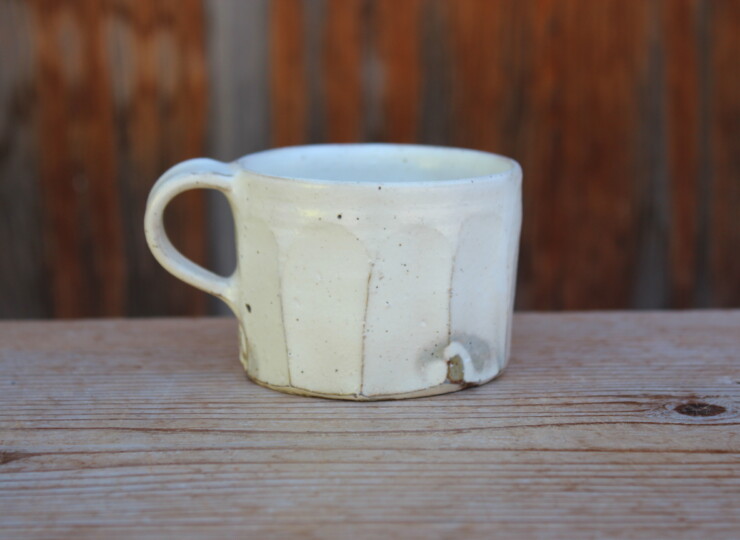 粉引面取マグカップS