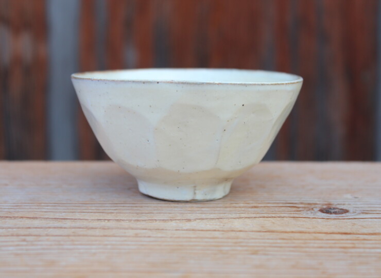 粉引面取飯碗Ａ