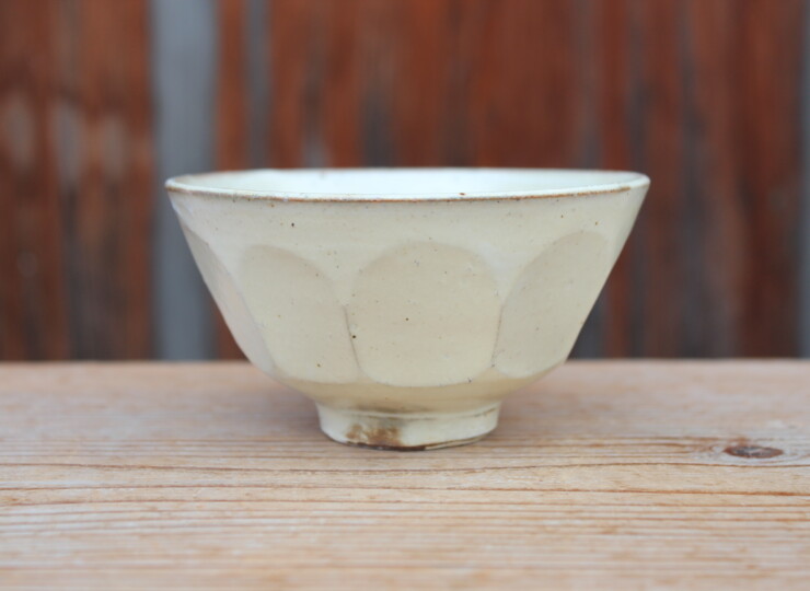 粉引面取飯碗Ｃ