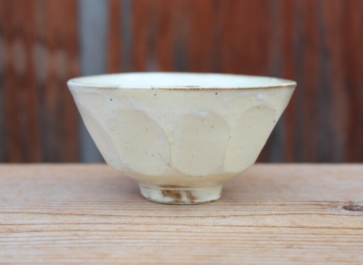 粉引面取飯碗Ｃ